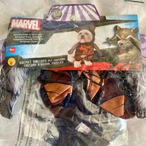 Marvel Rocket Raccoon Pet Costume - Red and Brown